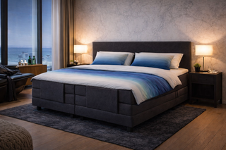 Elektrische boxspringcombinatie, M-Ray, Sense Exclusief, Zwart